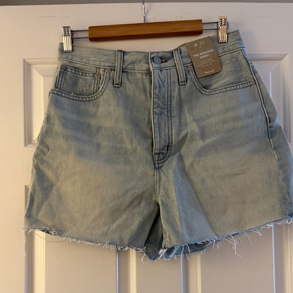 Madewell Pants - Madewell Faded Blue Denim Shorts